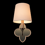 Бра с белым текстильным абажуром и фигурным основанием с зеркальной вставкой Vitorino варинант исполнения - 25 | Loft Concept в Москве