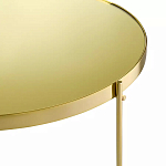 Кофейный столик овальный золотой Modern Mirror Gold Table варинант исполнения - 3 | Loft Concept в Москве