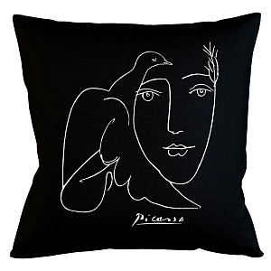 Декоративная подушка White Silhouette Dove Pillow