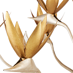 Люстра с плафонами в виде цветов Golden Bird of Paradise варинант исполнения - 1 | Loft Concept в Москве