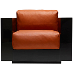 Дизайнерское кожаное кресло Poltronova Saratoga Armchair варинант исполнения - 1 | Loft Concept в Москве