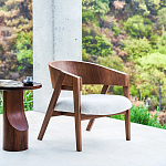 Приставной столик из массива дерева Walnut варинант исполнения - 10 | Loft Concept в Москве