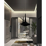 Подвесной вязаный черный светильник «Лампа Марракеша» варинант исполнения - 4 | Loft Concept в Москве