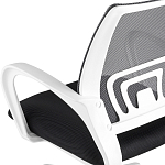 Офисное кресло с основанием из белого пластика Desk chairs Black варинант исполнения - 7 | Loft Concept в Москве