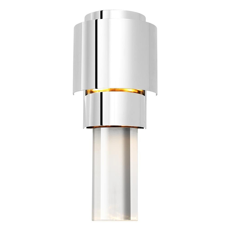  Wall Lamp Avondale Nickel   (Transparent)   | Loft Concept 