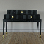 Премиальная Консоль с тремя ящиками Elsa Dreams Black варинант исполнения - 3 | Loft Concept в Москве