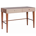 Стол письменный из массива бука с 2-мя ящиками бежевый Wenge Light варинант исполнения - 1 | Loft Concept в Москве