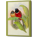 Постер на холсте с изображением птиц Blooming Birds Poster варинант исполнения - 6 | Loft Concept в Москве