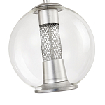 Подвесной светильник с плафоном в форме шара Inner Gleam Orb silver варинант исполнения - 5 | Loft Concept в Москве