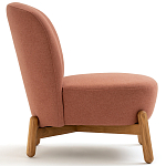 Кресло на деревянных ножках Olguin Pink Chair варинант исполнения - 3 | Loft Concept в Москве