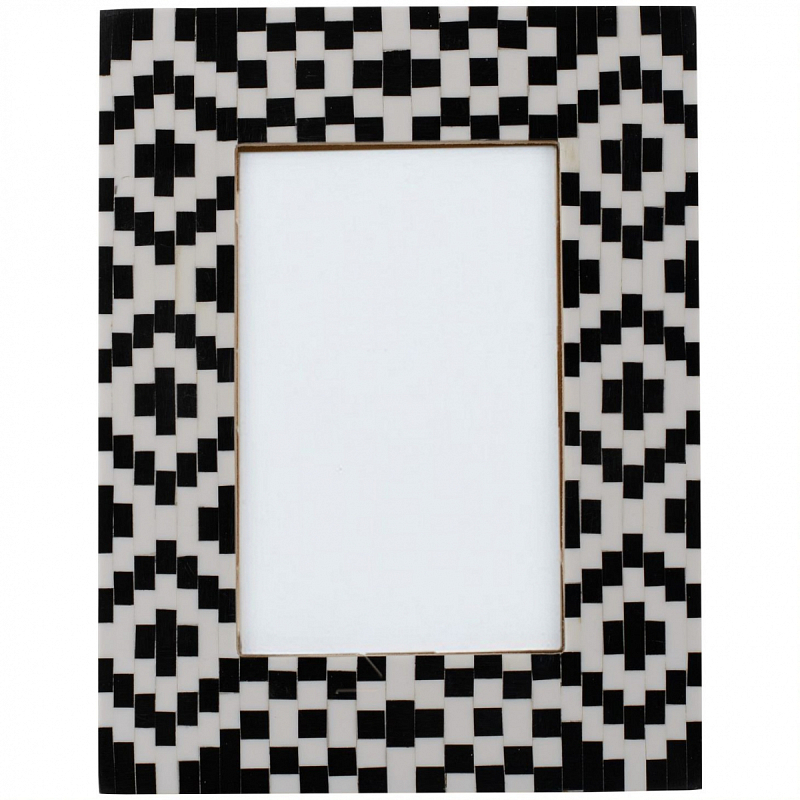   Black&white Indian Bone Inlay photo frame -   | Loft Concept 