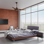 Потолочный вентилятор с тремя угловатыми лопастями Kichler варинант исполнения - 5 | Loft Concept в Москве