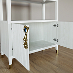 Стеллаж со стеклянными полками Elsa Dreams White варинант исполнения - 4 | Loft Concept в Москве