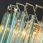 Дизайнерская люстра AQUA Blue Lagoon бирюзовое стекло несколько ярусов варинант исполнения - 4 | Loft Concept в Москве