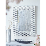 Прямоугольное зеркало с инкрустацией раковинами устриц Mother оf Pearl Facets варинант исполнения - 6 | Loft Concept в Москве