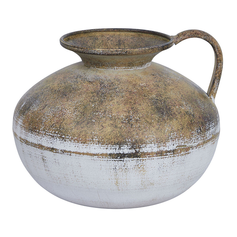 Ваза металлическая с ручкой Bygone Era  в Москве | Loft Concept 