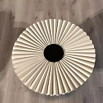 Дизайнерский журнальный стол круглый с фактурной столешницей Ifike варинант исполнения - 1 | Loft Concept в Москве