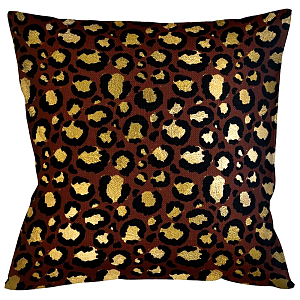 Декоративная подушка с леопардовым принтом Wild animals Red