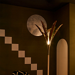 Обои ручная роспись Chez Nina by India Mahdavi Standard colourway on Perfect Green slub silk варинант исполнения - 2 | Loft Concept в Москве