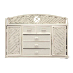 Комод из натурального ротанга Weavella белый варинант исполнения - 1 | Loft Concept в Москве