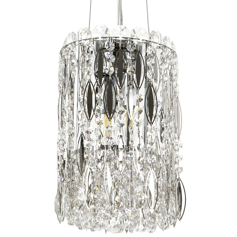        Bonnay Crystal Chrome Hanging Lamp     | Loft Concept 