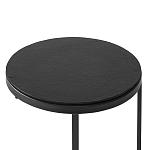 Кофейный столик круглый чёрный Compact Loft варинант исполнения - 3 | Loft Concept в Москве