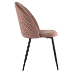 Мягкий стул в велюре пыльно-розового цвета Miruna Chair варинант исполнения - 5 | Loft Concept в Москве