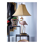 Настольная лампа с абажуром Розовый Фламинго Porcelain Flamingo Lamp варинант исполнения - 2 | Loft Concept в Москве
