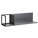 Полка навесная открытая цвета графит Strict Lines  варинант исполнения - 1 | Loft Concept в Москве