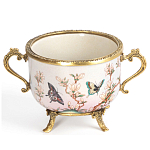 Фарфоровая чаша с бронзовыми элементами Eden Garden варинант исполнения - 1 | Loft Concept в Москве