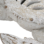 Статуэтка краб с детализированной текстурой в белом цвете Marine Accessories варинант исполнения - 3 | Loft Concept в Москве