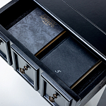 Черная тумба с выдвижным ящиком Monica варинант исполнения - 4 | Loft Concept в Москве