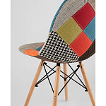 Пластиковый стул на ножках из массива бука Eames Пэчворк варинант исполнения - 3 | Loft Concept в Москве