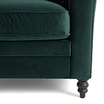 Кресло с обивкой из хлопкового велюра Porter Green Armchair варинант исполнения - 5 | Loft Concept в Москве