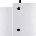 Потолочный светильник круглый светодиодный Semicircular White Panels белый варинант исполнения - 1 | Loft Concept в Москве