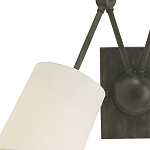 Бра с двумя тканевыми абажурами в форме цилиндра Prerequisites варинант исполнения - 1 | Loft Concept в Москве