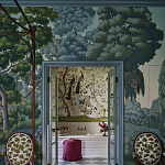 Обои ручная роспись Malmaison Special Colourway on Auguste scenic paper варинант исполнения - 2 | Loft Concept в Москве