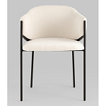 Стул Brace букле белый варинант исполнения - 4 | Loft Concept в Москве