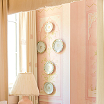 Обои ручная роспись Jharokha Arches Original colourway on pink painted Xuan paper варинант исполнения - 5 | Loft Concept в Москве