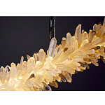 Люстра линейная светодиодная из необработанных кристаллов Mountain Comet варинант исполнения - 1 | Loft Concept в Москве