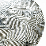 Кофейный столик с рельефной столешницей из металла Aplika Silver варинант исполнения - 2 | Loft Concept в Москве