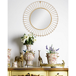 Зеркало круглое настенное в металлической оправе Modern Mirror Space варинант исполнения - 4 | Loft Concept в Москве