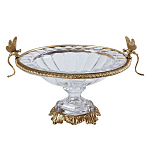 Чаша из прозрачного стекла с рельефным ободком и фигурками стрекоз Eden Garden варинант исполнения - 1 | Loft Concept в Москве