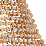 Подвесной светильник в форме колокола из деревянных бусин Wooden Beads варинант исполнения - 2 | Loft Concept в Москве