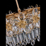 Люстра круглая с декоративными элементами в виде крупных хрустальных цветов Palace Gardens варинант исполнения - 4 | Loft Concept в Москве