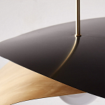 Люстра круглая с 2-мя металлическими абажурами Andromeda варинант исполнения - 4 | Loft Concept в Москве