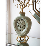 Ваза зеленая с бронзовыми ветвями и фарфоровыми рыбками Eden Garden варинант исполнения - 3 | Loft Concept в Москве