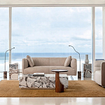 Приставной столик из массива дерева Walnut варинант исполнения - 8 | Loft Concept в Москве