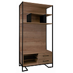 Стеллаж под TV в стиле лофт с открытыми полками и ящиками Urban Style Space варинант исполнения - 1 | Loft Concept в Москве