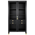 Дизайнерский шкаф витрина Elsa Dreams Black с 4-мя ящиками варинант исполнения - 1 | Loft Concept в Москве